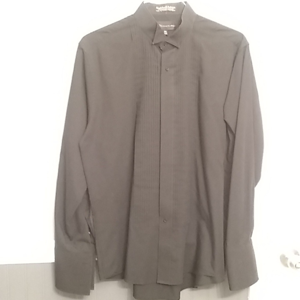 MENS black tuxedo shirt